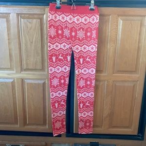fleece Lined Christmas leggings